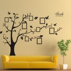 Muursticker Family Tree Fotolijstjes Familie Boom