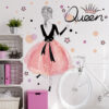 Muursticker Ballet Queen