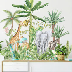 Muursticker Jungle met Dieren